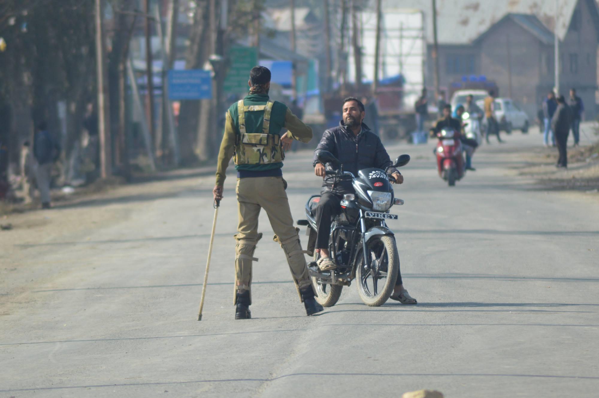 On Zahid’s chaharum, curfew in Anantnag, Bijbehara